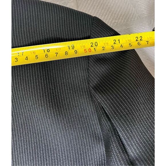 Alfani Mens Black Stripe Blazer Jacket Size Large - Picture 5 of 5